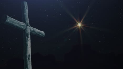 two-pillars-of-the-cross-with-the-night-stars-in-the-background