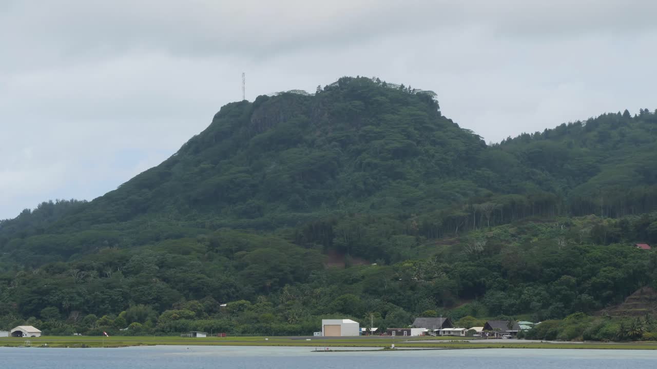 Tranquil Island Mountain Landscape