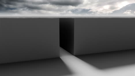 entrance of a difficult maze