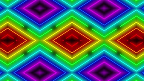 neon geometric pattern illumination animation motion graphics