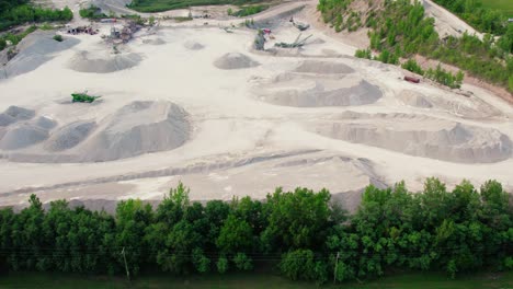 aerial-of-building-materials-yard---storage