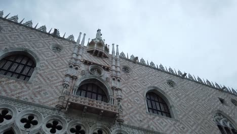 venice building architecture, sliding time lapse view from ground level