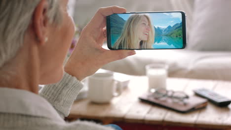 Elderly-woman-on-video-call-on-phone