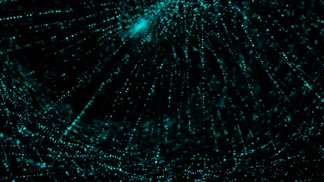 4k dot connection with particle flow  twist and moving for futursitic and tectnology abstract background