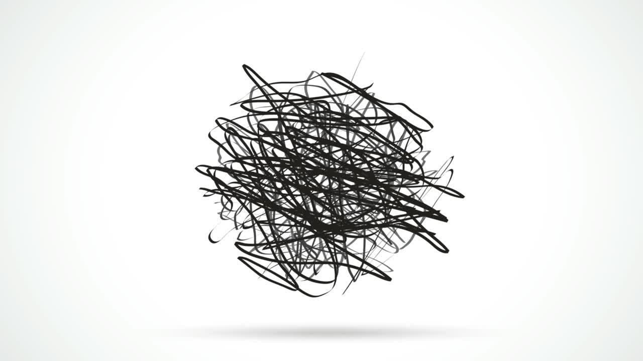 양털 어리의 글자, 애니메이션 일러스트레이션, 가닥의 혼란과 무질서함