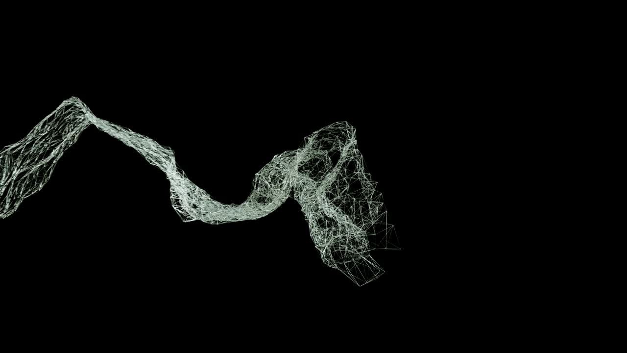 연결된 선과 점이 있는 추상적인 형태입니다.