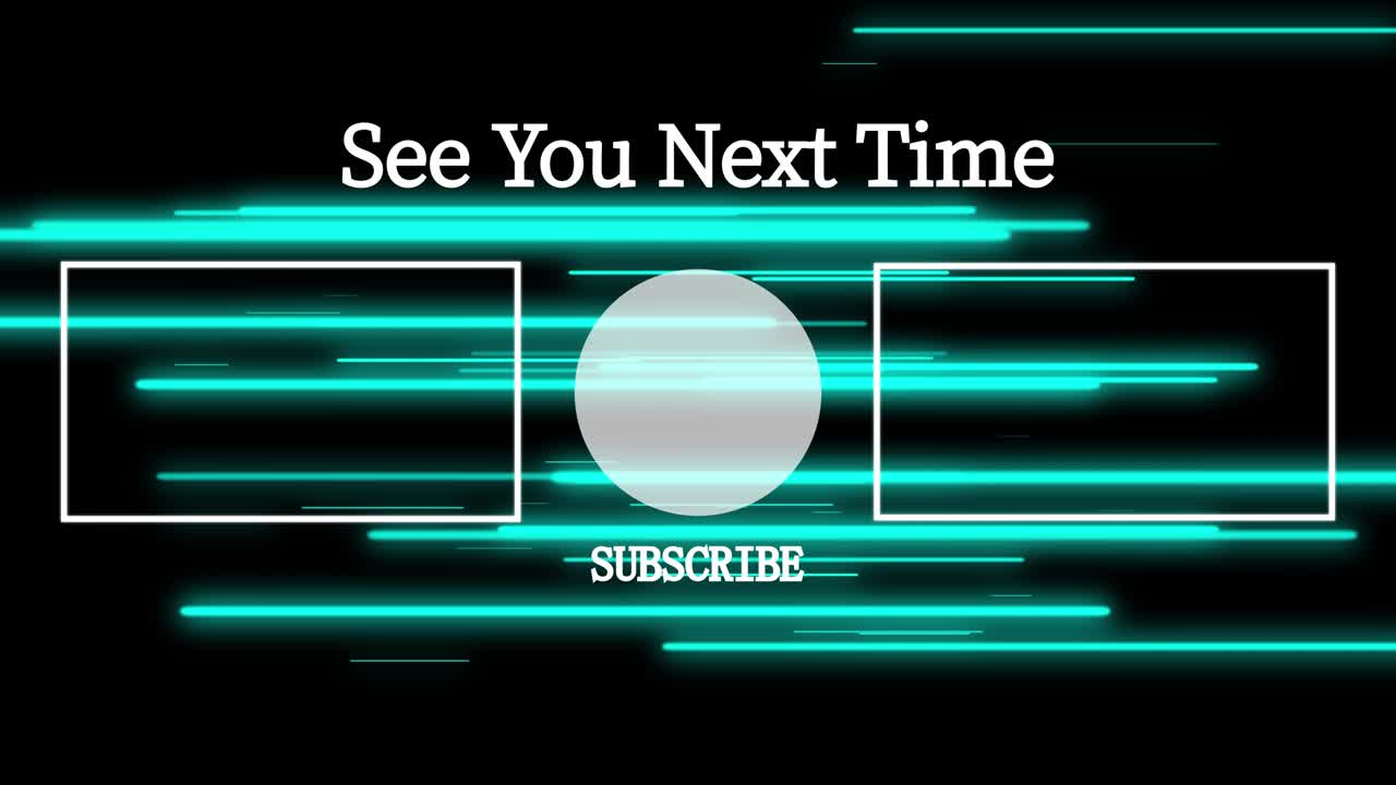 객체 조명 엔드 카드 엔딩 스크린 모션 그래픽