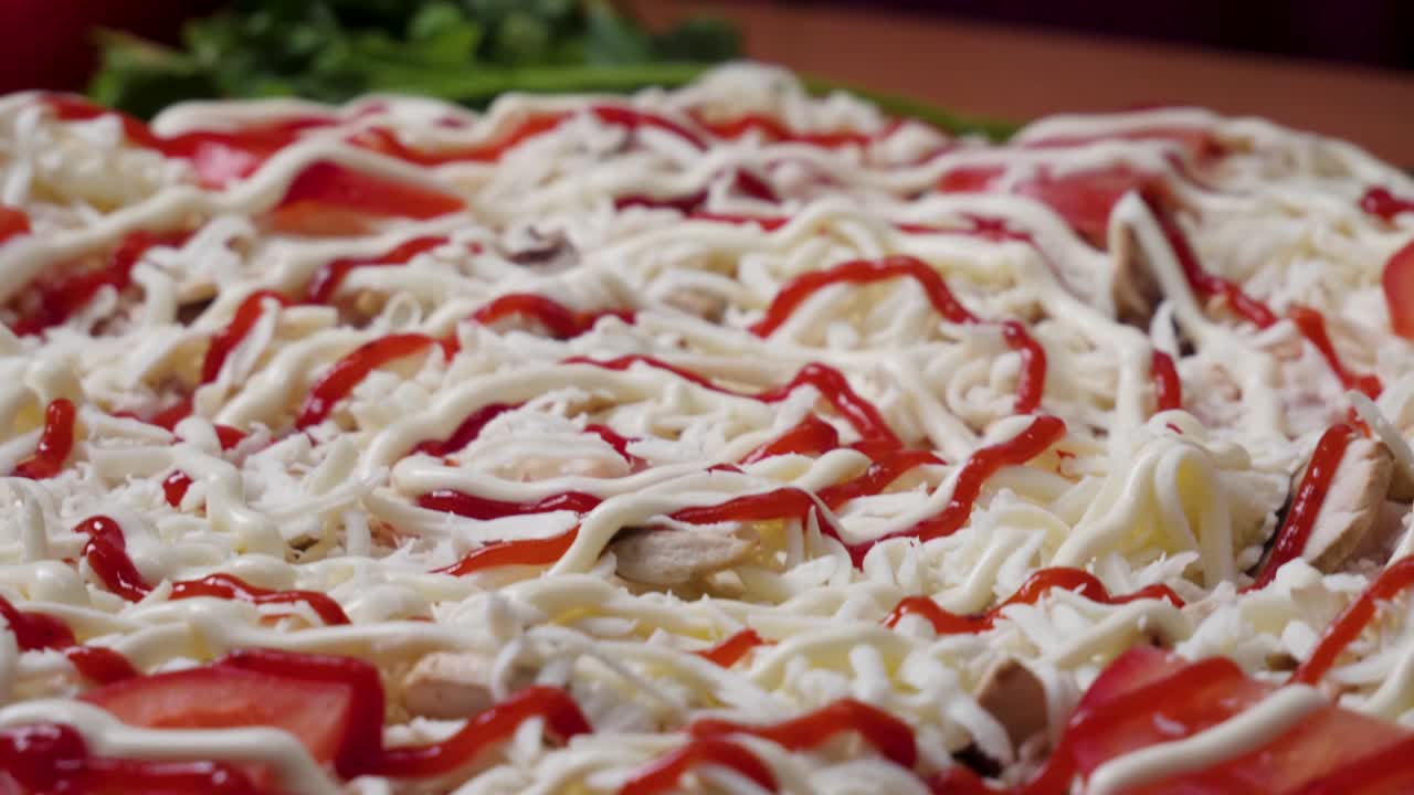 preparando una deliciosa pizza