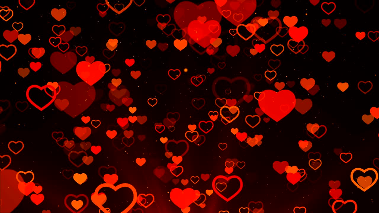 심장 배경, 사랑과 결혼, 루프 애니메이션