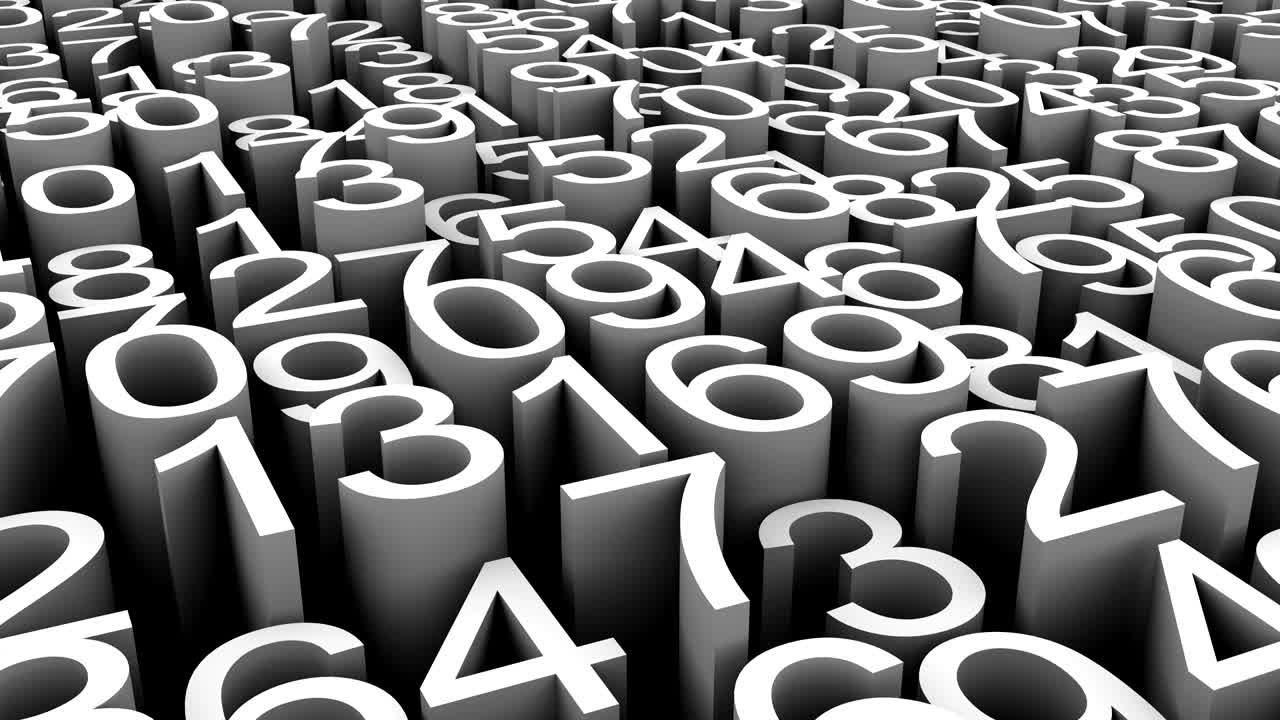 de los números de fondo