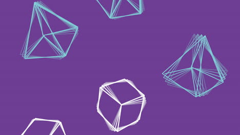 figuras geométricas animación de patrón de neón