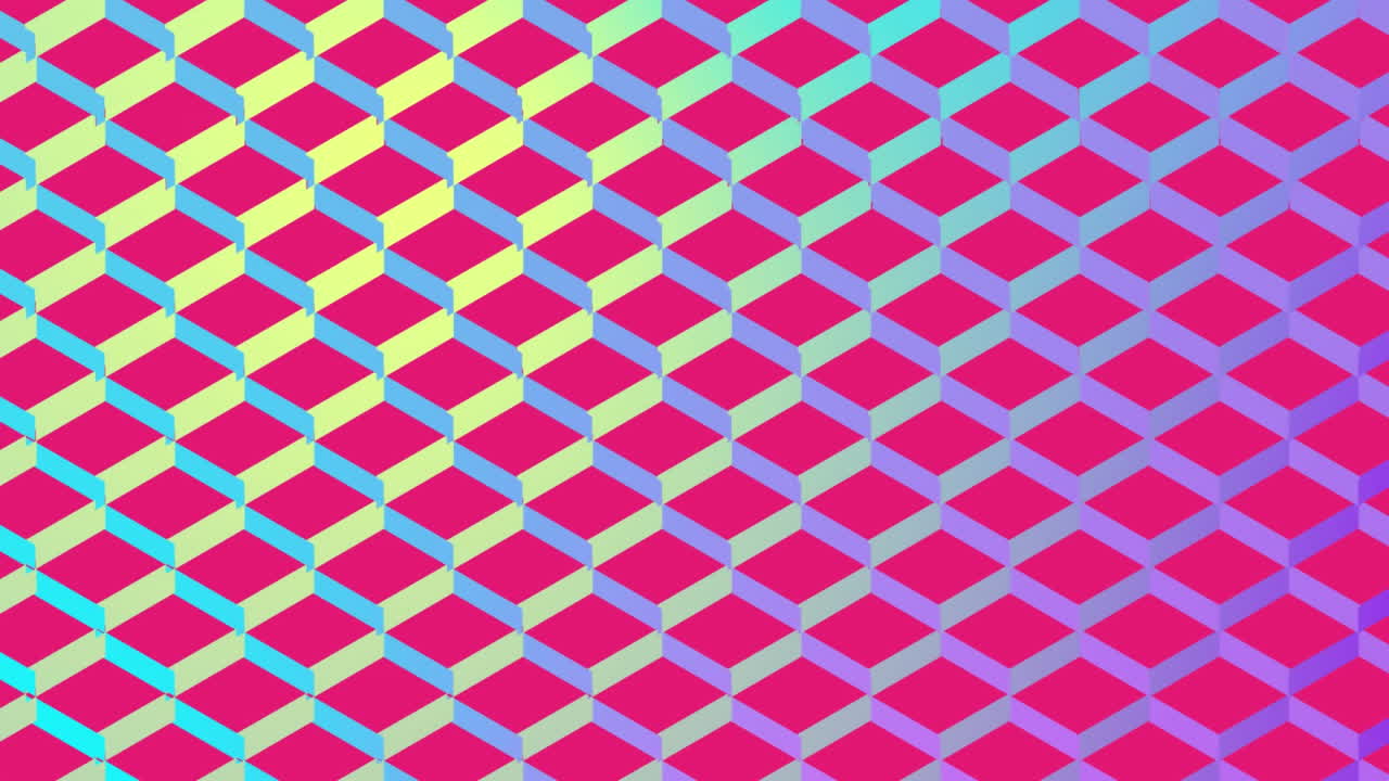malla colorida en forma de diamante en rosa
