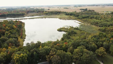 Pfanne-Zum-Wenden-Der-Blätter,-Die-Sich-Im-Frühherbst-Drehen