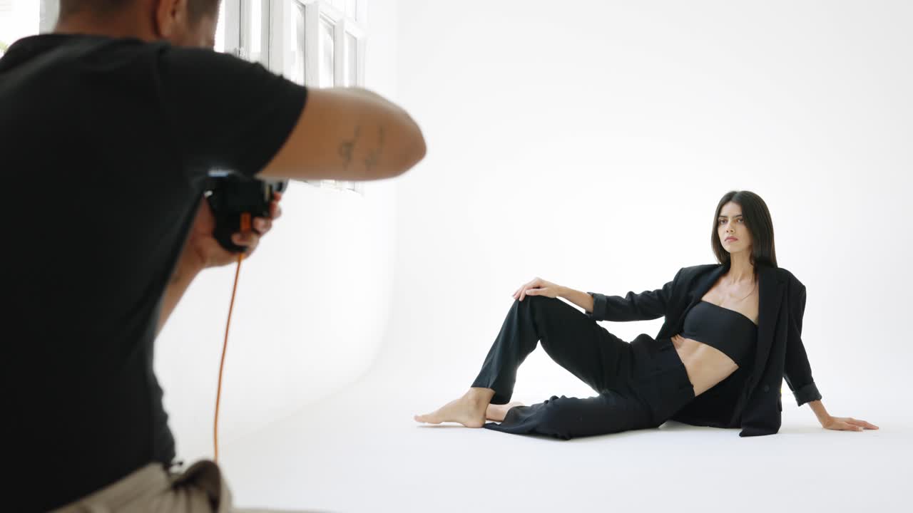 Fashion shoot in studio