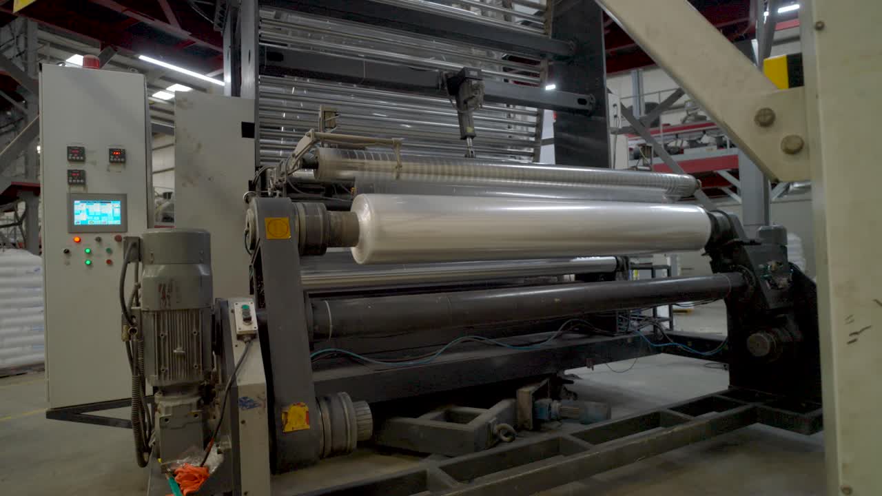 공장에서 자동 폴리에렌 플라스틱 가방 생산 기계