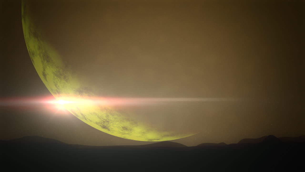 la luna creciente luminosa brilla contra un fondo oscuro el 12 de abril de 1961.