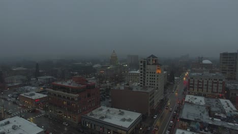 short aerial clip of downtown boise, idaho