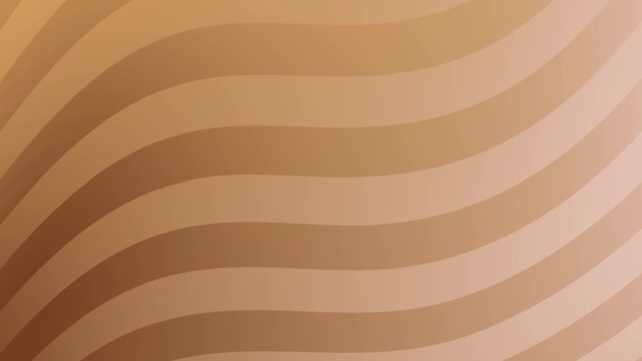 Animierter abstrakter Hintergrund mit fließenden braunen und beigen Wellenlinien.