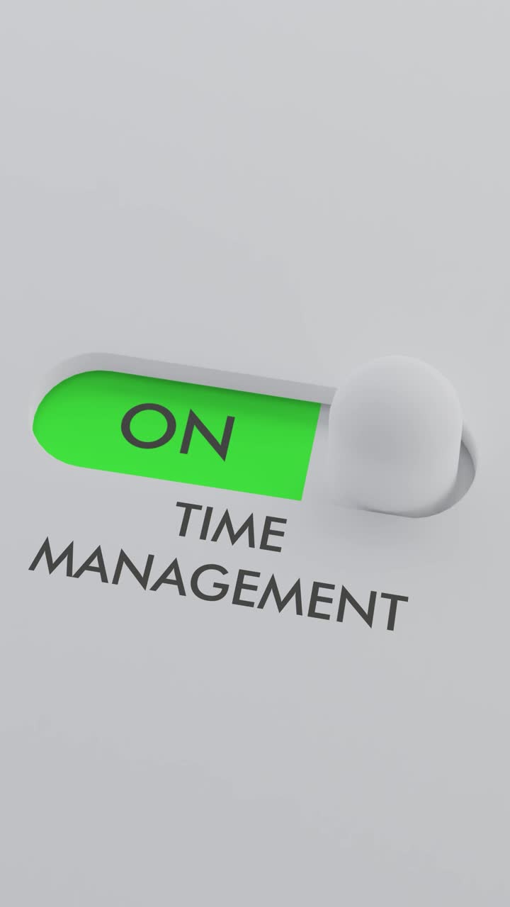 Switching on the TIME MANAGEMENT switch Vertical Video