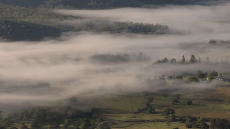 Vista-Del-Valle-De-Numinbah-Bajo-La-Nube-Desde-El-Mirador-De-Colofonias,-Interior-De-La-Costa-Dorada