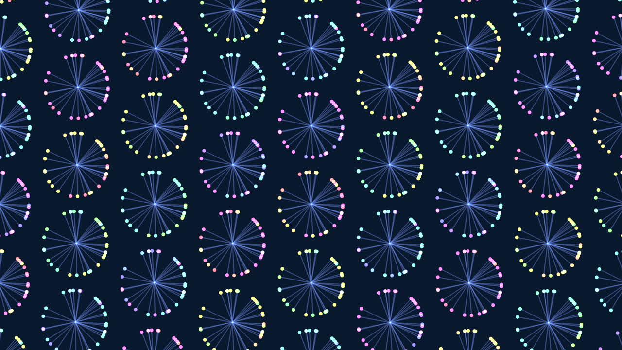 Blue and purple circle pattern on black background engaging background for websites and apps