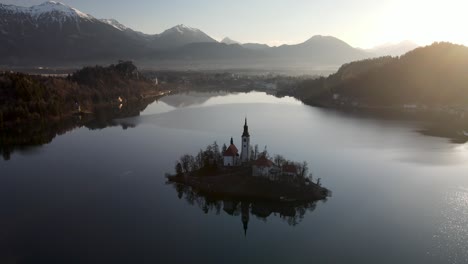 bled island and lake