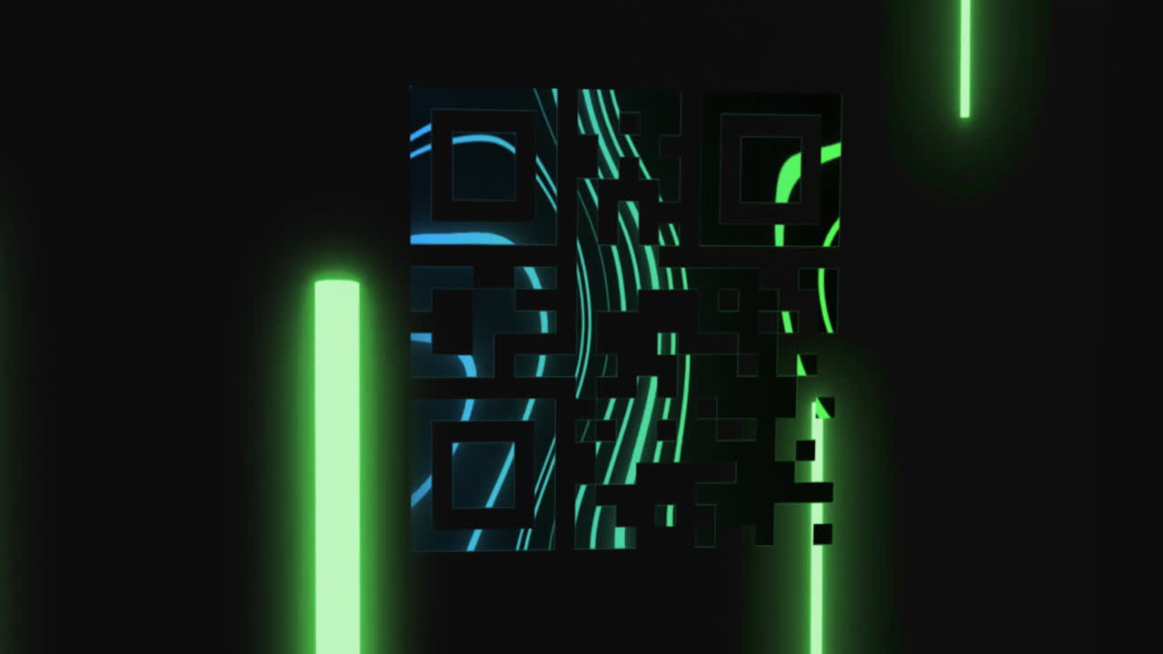 반 ⁇ 이는  ⁇ 색 qr 코드의 애니메이션