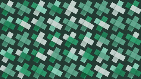 abstract green and white geometric pattern