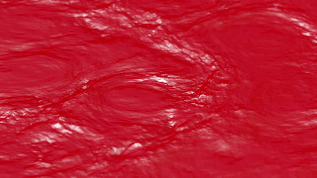 흐르는 은 액체 파동 루프