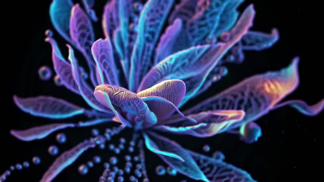 diseño floral resplandeciente abstracto