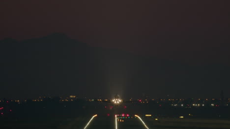 airplane night takeoff