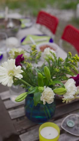 fiesta de jardín al aire libre
