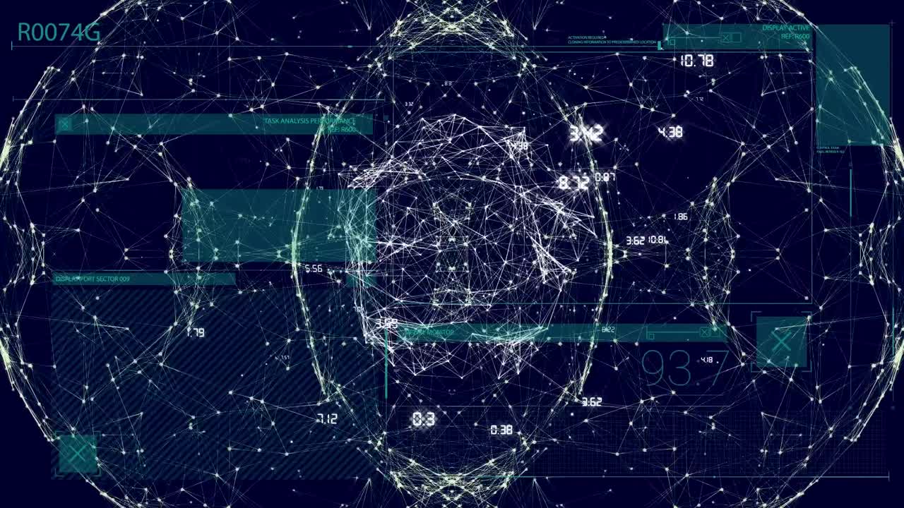 전 세계 데이터 프로세싱의 애니메이션