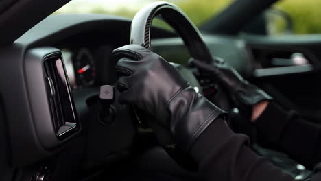 driving a modern car with style