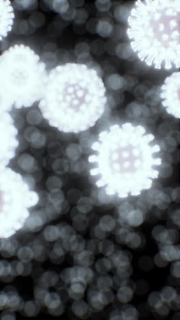 vista microscópica de un virus