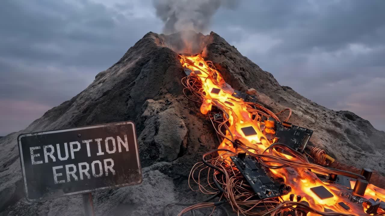Errore di eruzione: un vulcano digitale