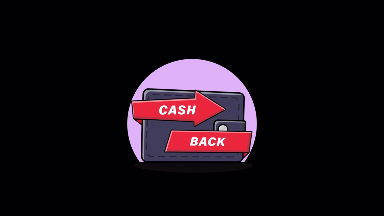 Animated Illustration of Wallet with Cash Back Banner