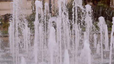 primer plano de la fuente de agua