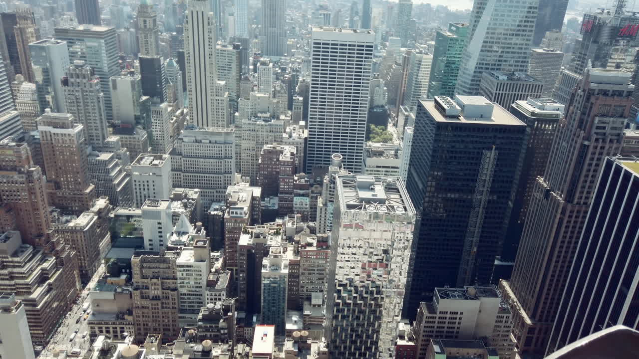 Vista desde arriba de los edificios de Nueva York