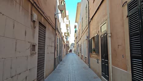 typical street of the town of sa pobla