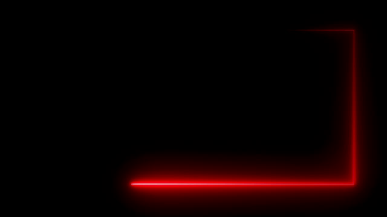 Abstract bright neon rectangular frame. Laser technological background design. looped