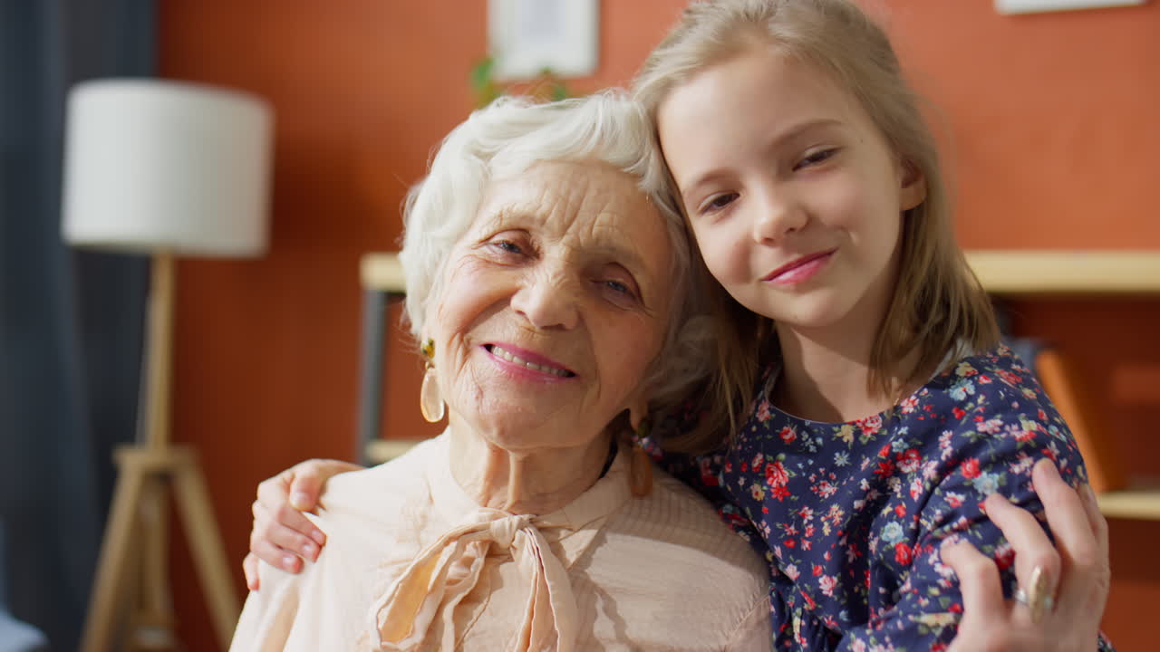 Grandmother and Granddaughter Portrait