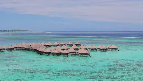 idyllic overwater bungalow in bora bora, french polynesia