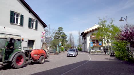 peaceful spring day in a charming european village