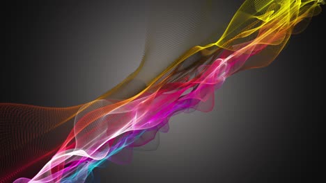 animación fantástica con objeto de onda de partículas en cámara lenta, 4096x2304 bucle 4k