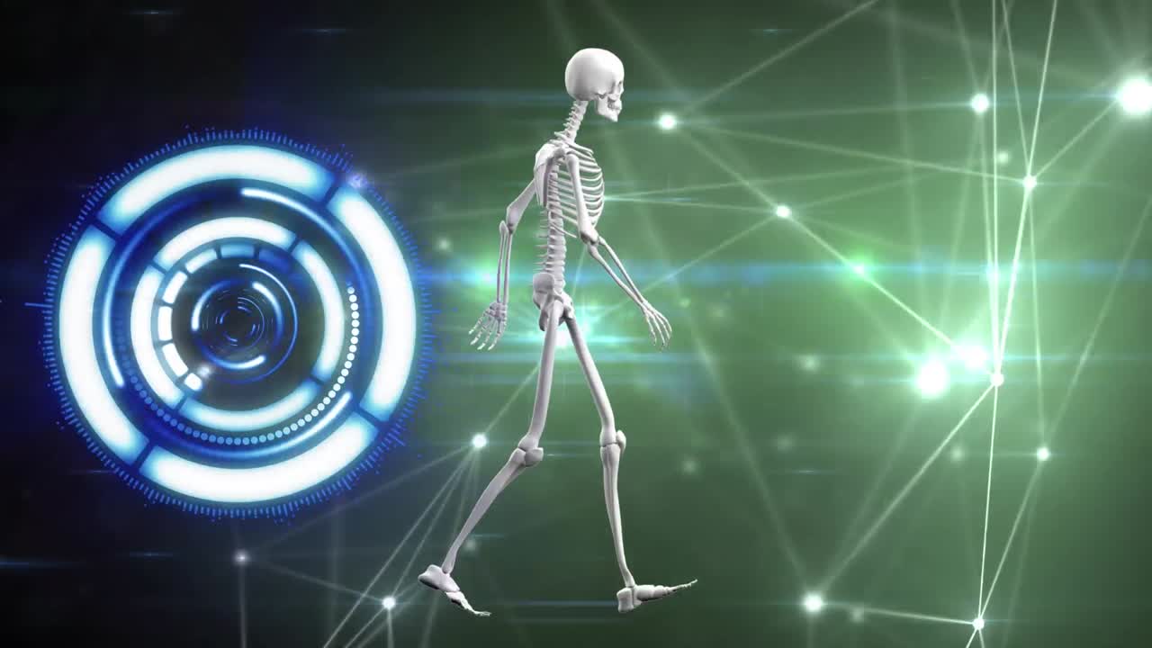 커 ⁇ 티오와 스 ⁇ 레트의 네트워크를 통한 시계의 애니메이션