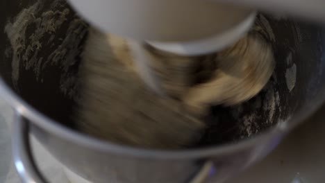 kneading yeast dough with a dough hook using a planetary mixer