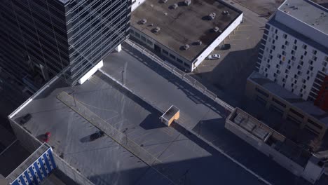 Calgary-rooftop-parking-downtown-traffic