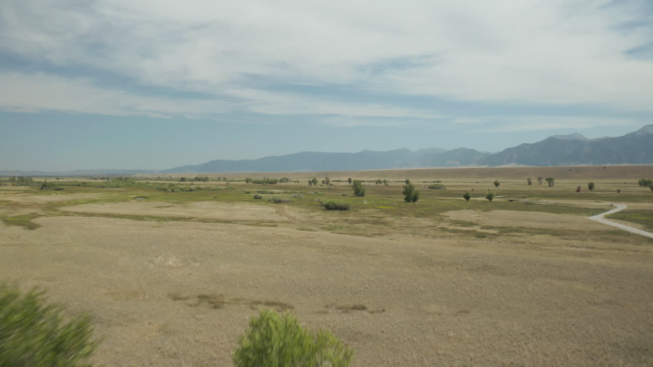 Droneoptagelse fra luften over Madison Valley, Montana, USA.