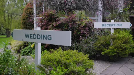 wedding reception road sign wedding parking